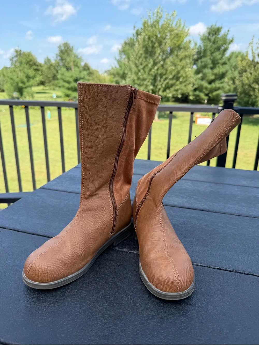Old Navy Girls Tall Riding Boots | Brown | Size 13 Toddler